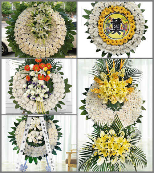 山西晋中平遥县襄垣乡柏森村花圈速递